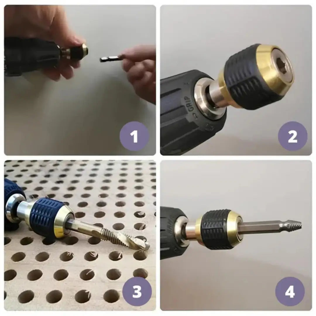 DrillClick® Cambia brocas en 1 clic ⚡ ¡Llévate 2x1!