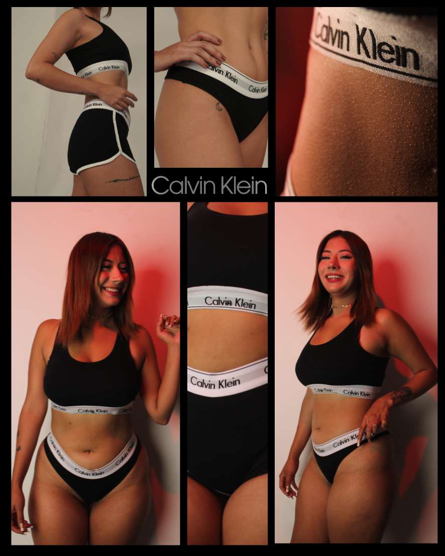 Conjunto ck Premium 100% Algodon top-tanga -short