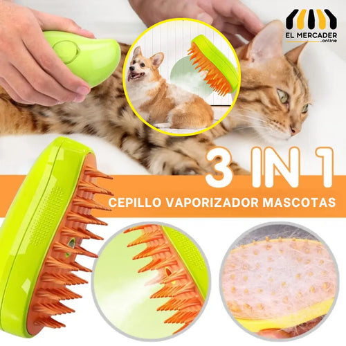 🐱🧽🪥 Cepillo vaporizador para mascotas🐶🧽