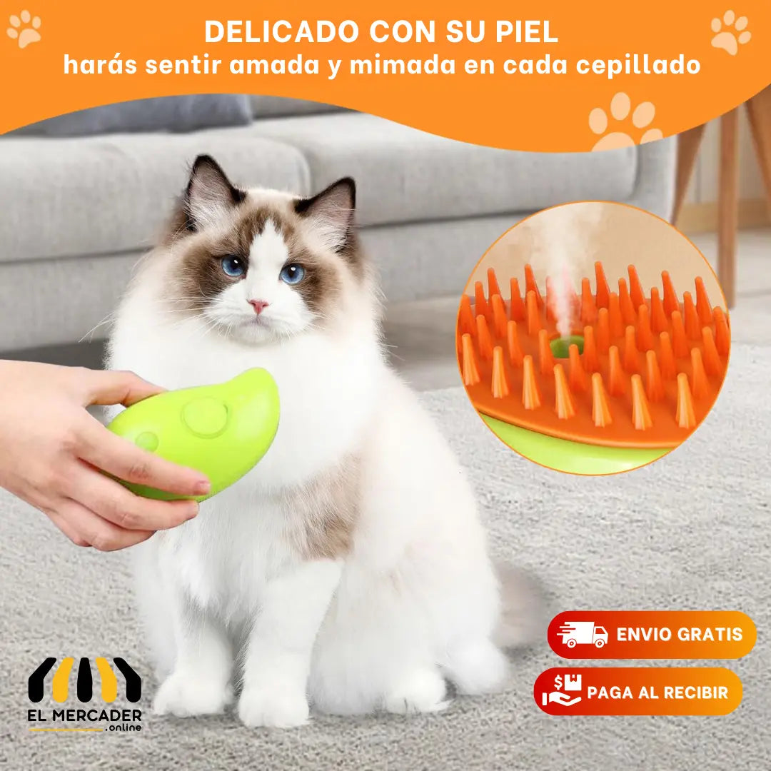 🐱🧽🪥 Cepillo vaporizador para mascotas🐶🧽