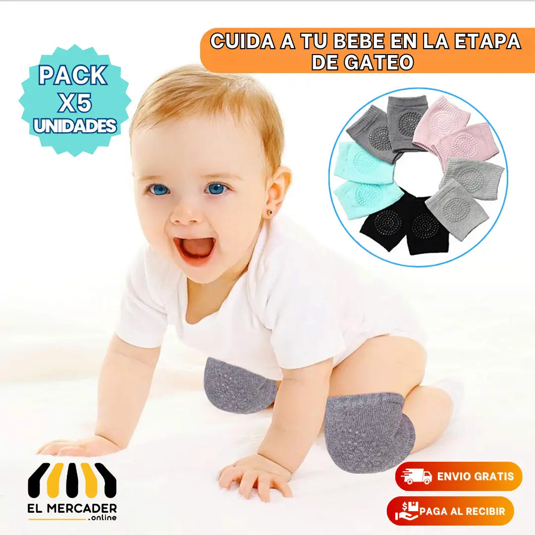 PACK X 5 UND RODILLERAS🧦 DE GATEO👶