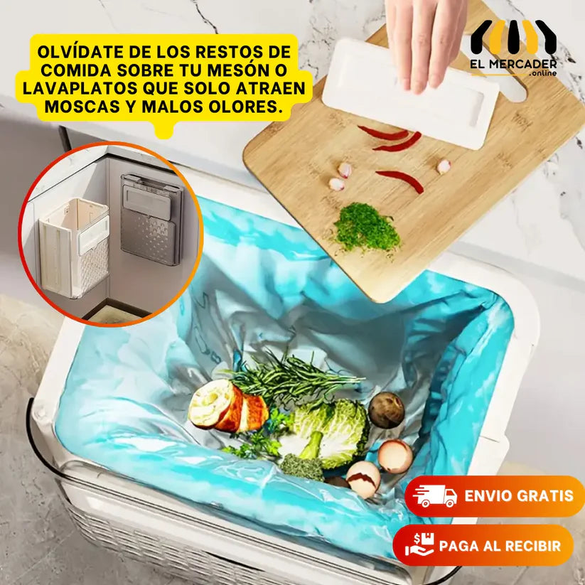 CANECA DE BASURA PLEGABLE PARA LA COCINA