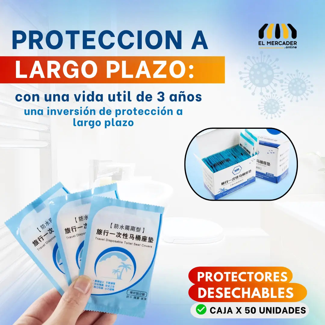 PROTECTORES PARA BAÑO⭐ CAJA X 50 UNIDADES ⭐