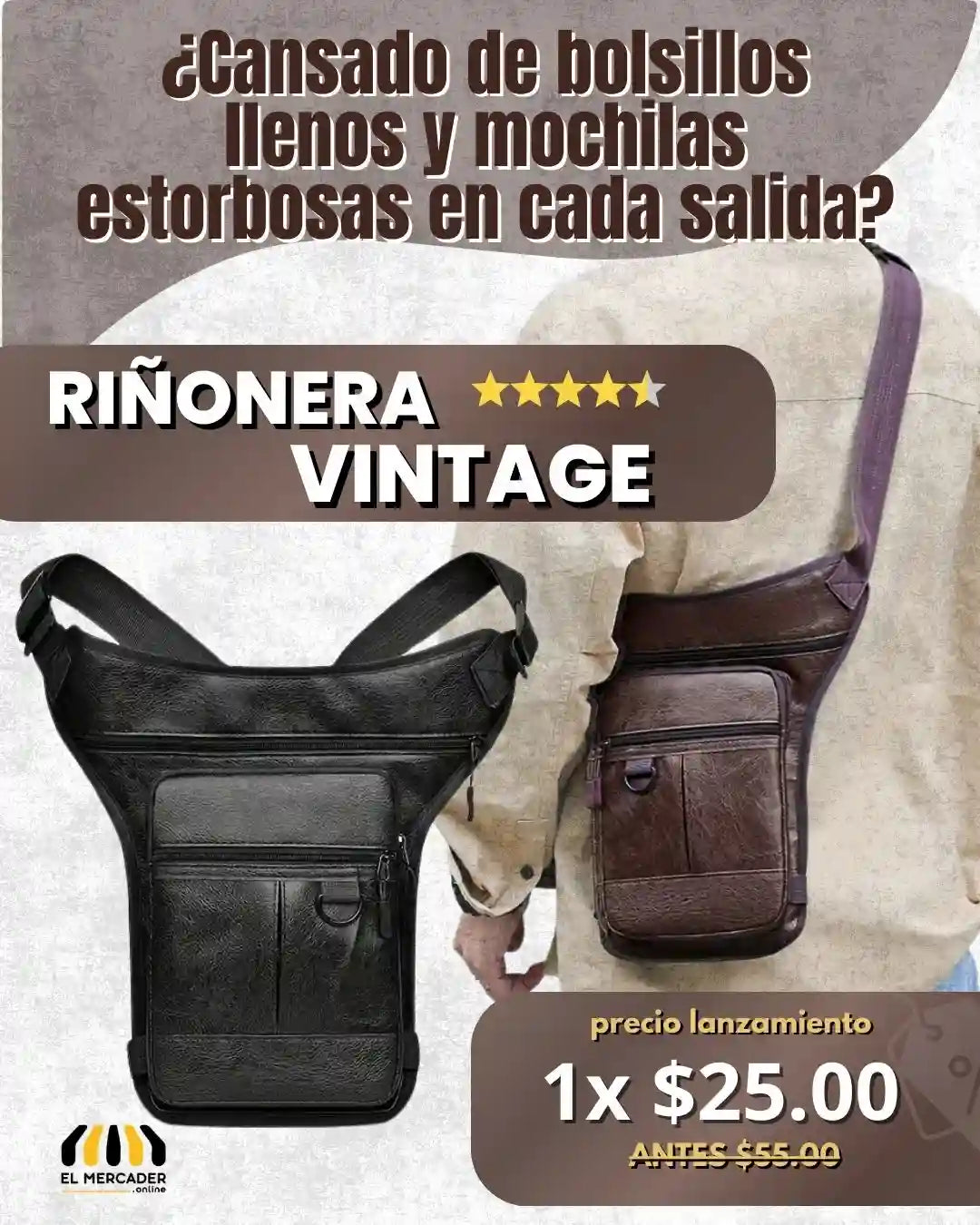 BOLSO RIÑONERA VINTEGE