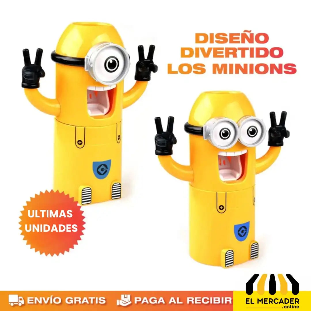 SOPORTE DE CEPILLO DE DIENTES PARA NIÑOS DISEÑO DE MINIONS