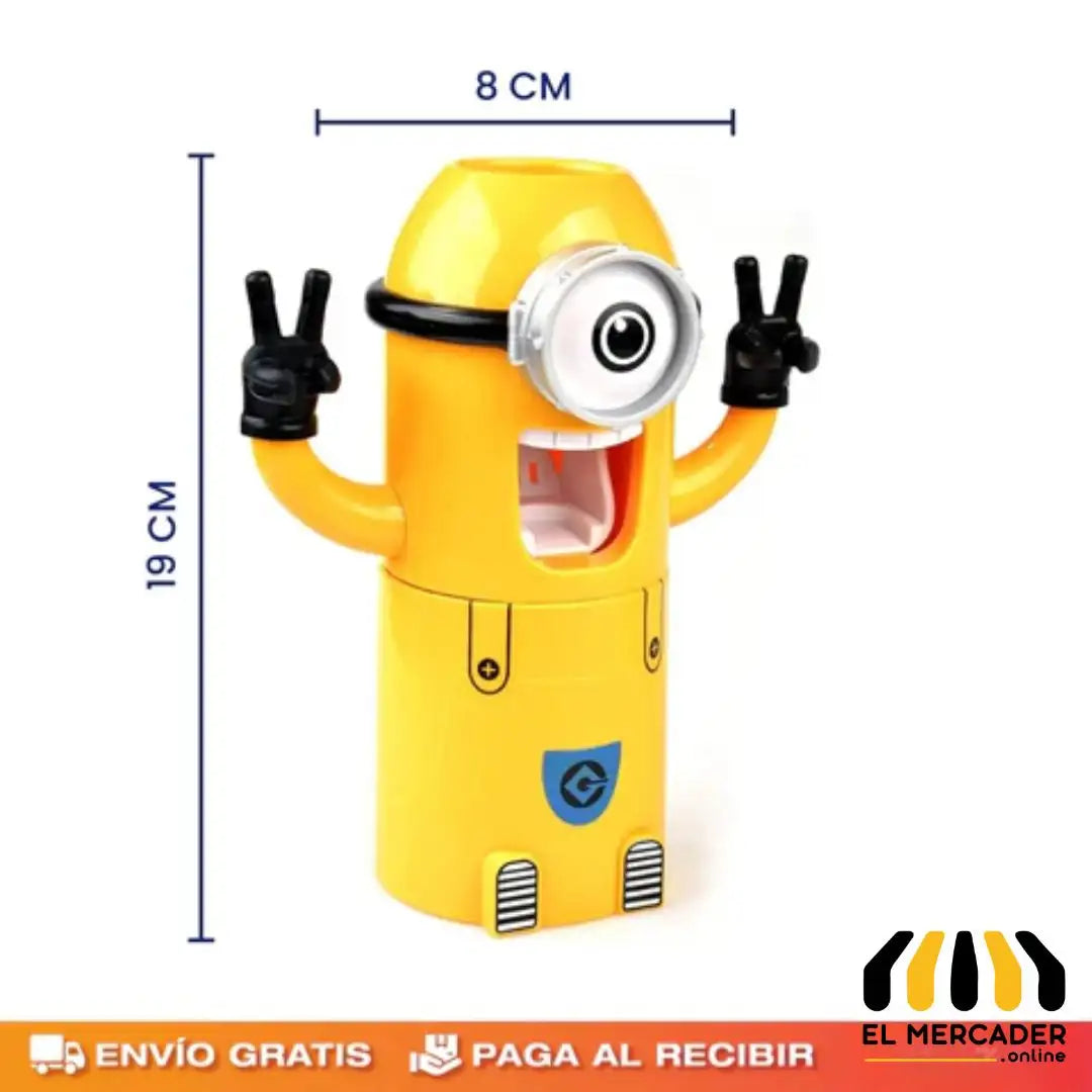 SOPORTE DE CEPILLO DE DIENTES PARA NIÑOS DISEÑO DE MINIONS