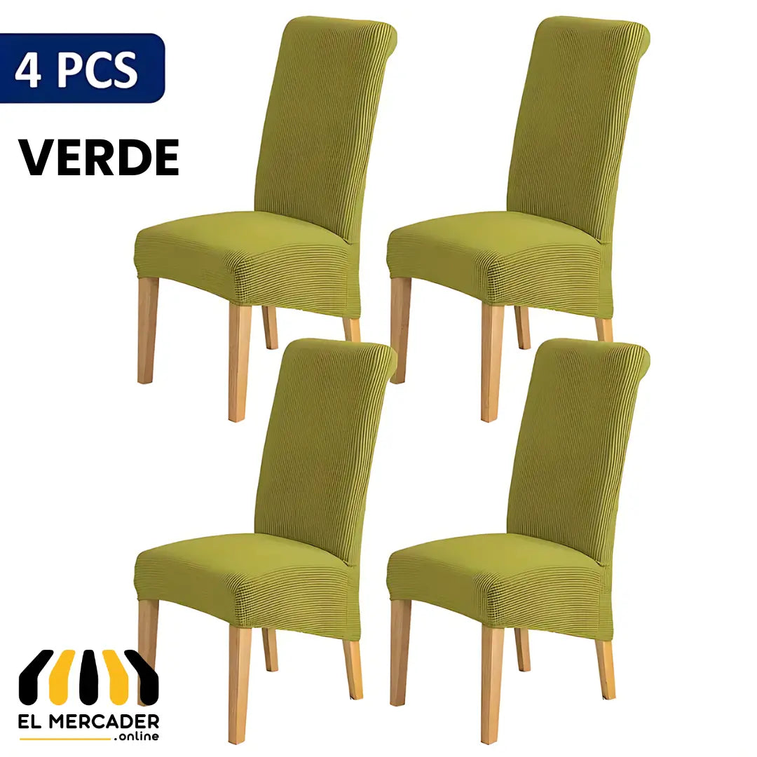 PACK X 4 UND FUNDA AJUSTABLE PARA SILLAS COMEDOR