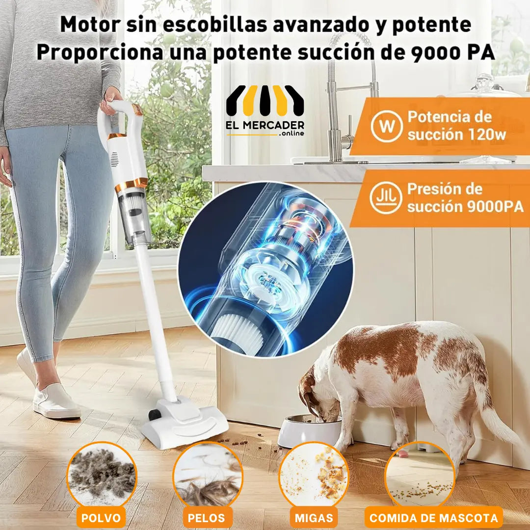 🧹🍃Aspiradora 3 en 1 Inalámbrica 🧹Recoge los pelos de tu mascota y el polvo en una sola pasada