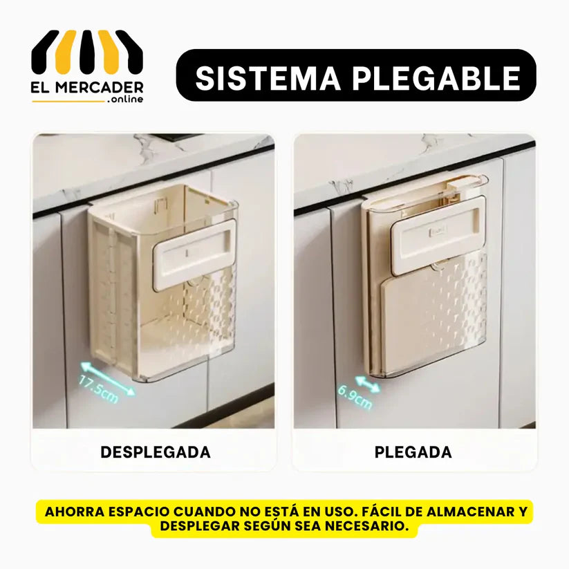 CANECA DE BASURA PLEGABLE PARA LA COCINA
