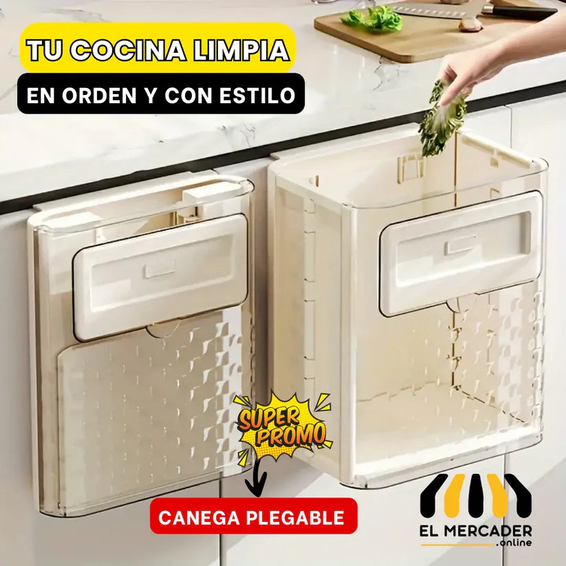 CANECA DE BASURA PLEGABLE PARA LA COCINA