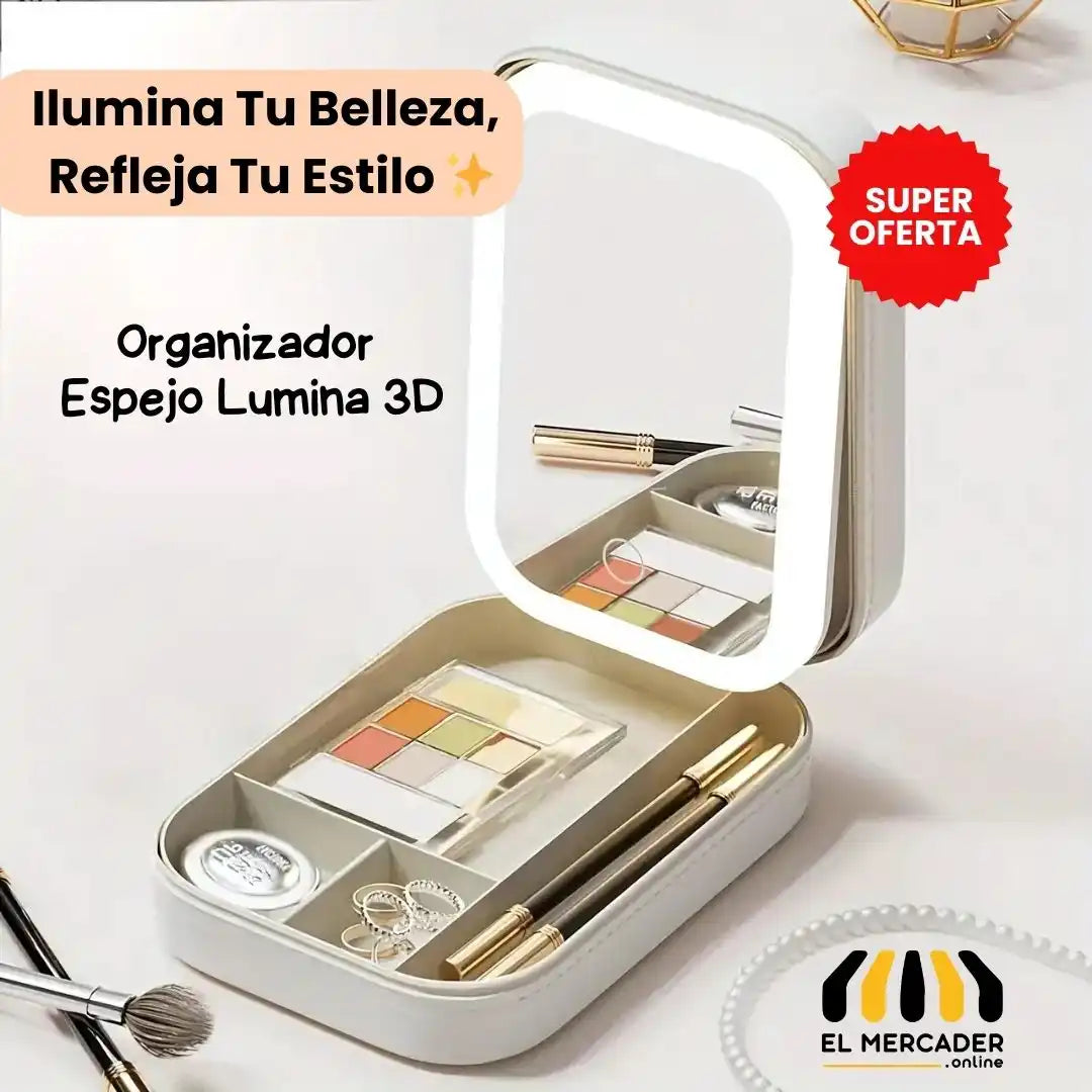 "Espejo organizador Lumina 3D