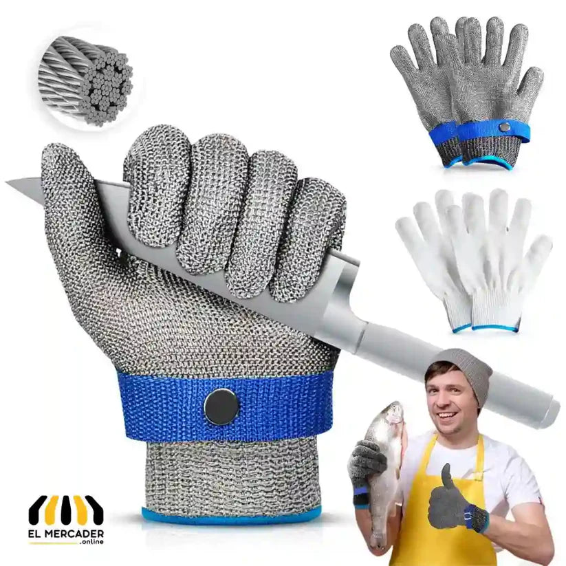 slicepro Guante de Malla en acero inoxidable