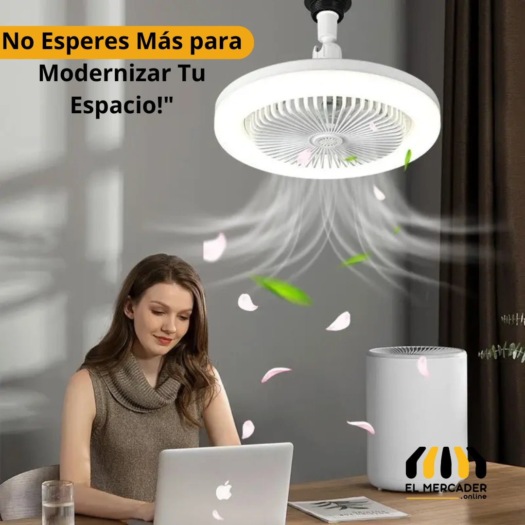 AIRE LUZ PRO: BOMBILLO VENTILADOR LED