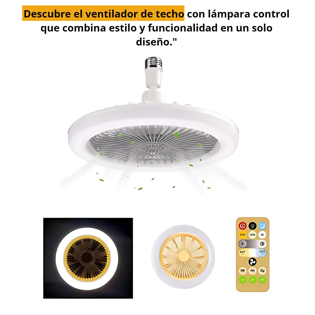 AIRE LUZ PRO: BOMBILLO VENTILADOR LED