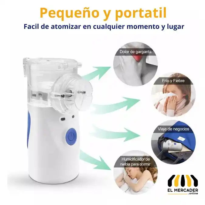 Nebulizador Portátil Para Adultos Y Niños 💡Alivio inmediato