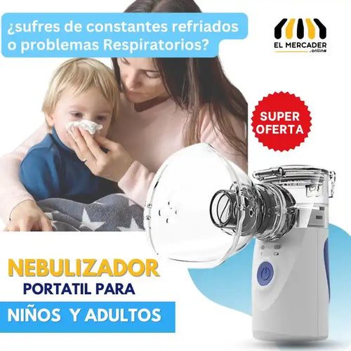 Nebulizador Portátil Para Adultos Y Niños 💡Alivio inmediato