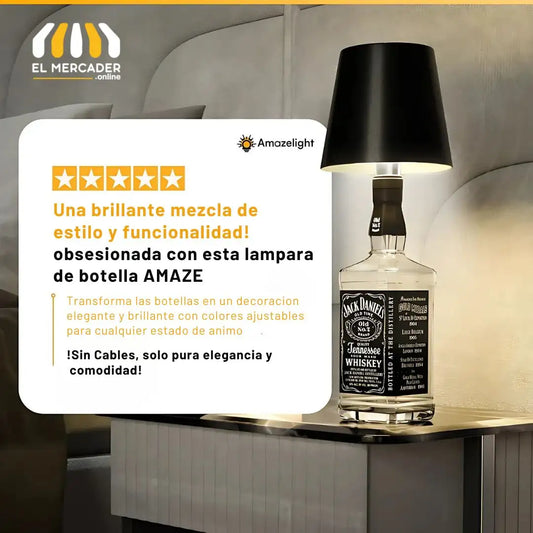 Lampara Para Botella Black