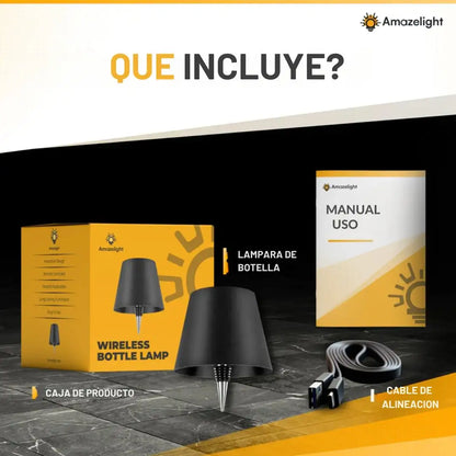 Lampara Para Botella Black