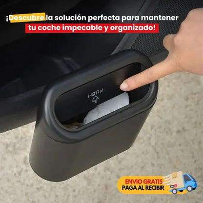 Basurero para carro con Tapa Retráctil ✅ tu carro libre de basura y malos olores