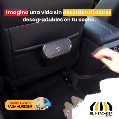 Basurero para carro con Tapa Retráctil ✅ tu carro libre de basura y malos olores