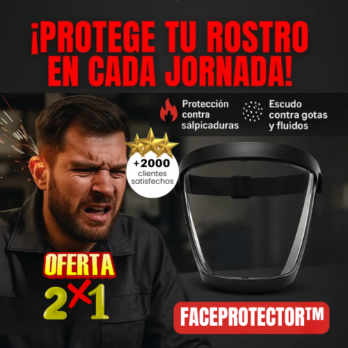COMPRA 1 Y LLÉVATE 1 GRATIS- FACEPROTECTOR™ Mascarilla protectora facial