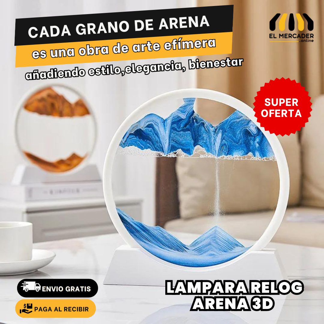 RELOG DE ARENA DECORATIVO 3D