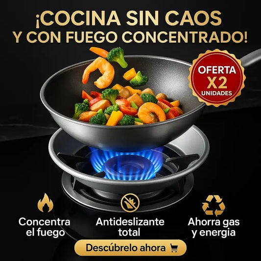 PROMO 2X1 SOPORTE PROTECTOR DE LLAMA Y AHORRADOR DE GAS