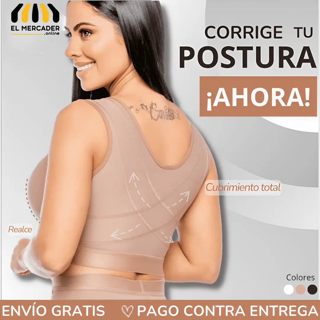 BRASIER CORRECTOR DE POSTURA Espalda libre de dolor: ¡Siente la diferencia!