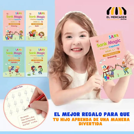 SET DE CALIGRAFIA CUADERNO MAGICO