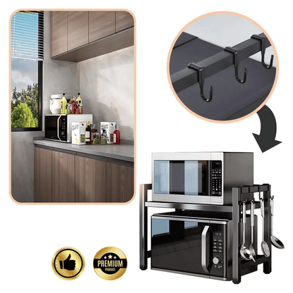 MicroRack™ Estante expandible para horno microondas