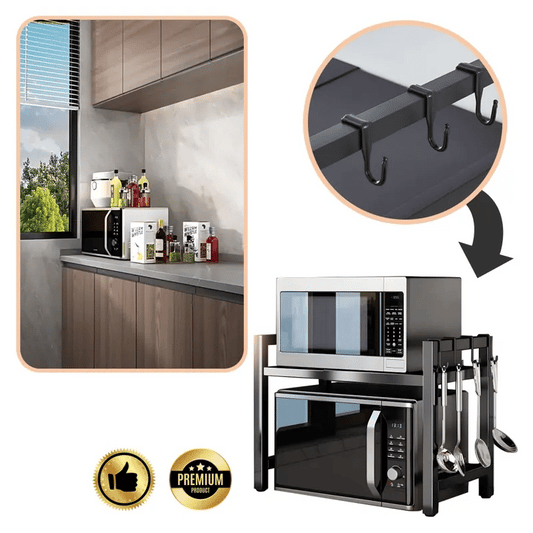 MicroRack™ Estante expandible para horno microondas