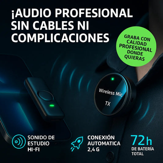 AURIX J6 ®️Dos Micrófonos, Tu Voz Con Calidad De Estudio🎁40% OFF