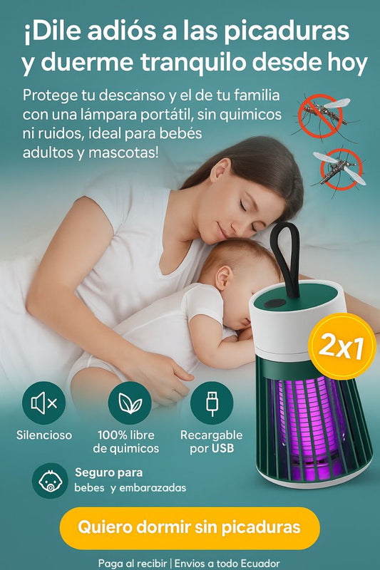 GreenTrap® 2x1 Eliminación de mosquitos silenciosa y sin toxinas